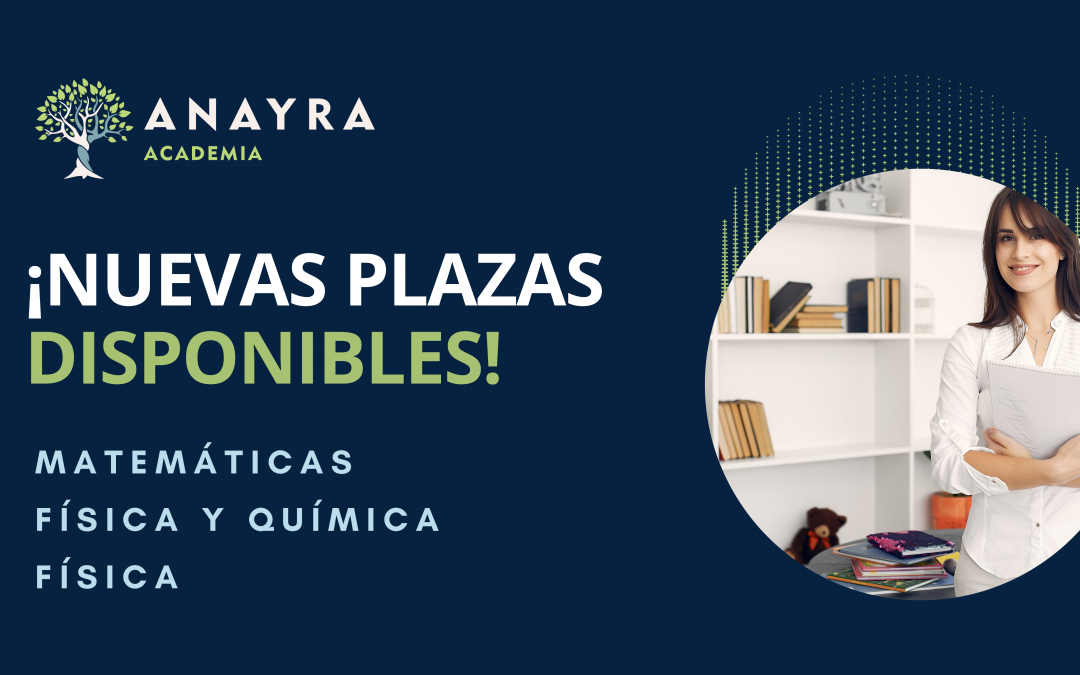 ¡Se acerca el tramo final del curso y nos quedan algunas plazas libres!